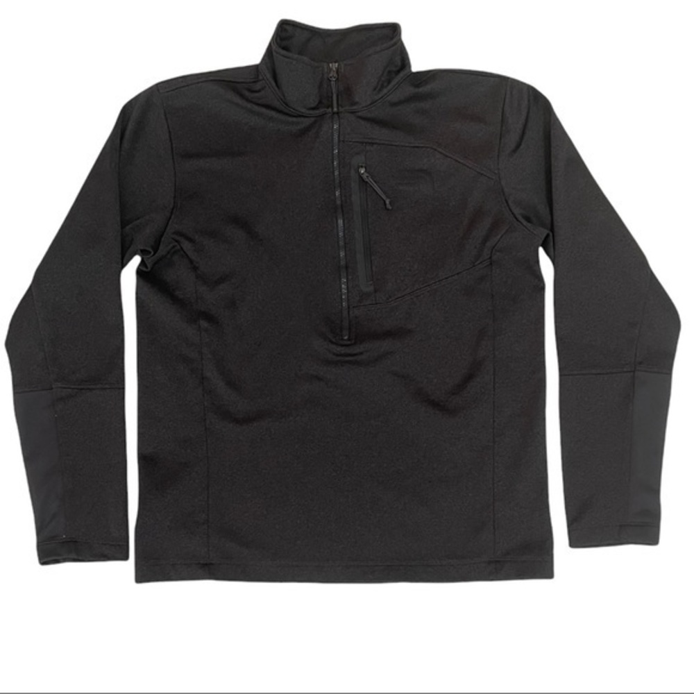 The North Face Gray Quarter Zip Pullover Mock Neck Top Jacket Size Medium